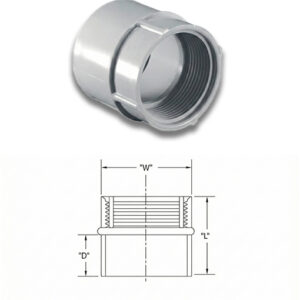 Adaptador PVC SCH 40 2″ (FEMALE) certificación UL